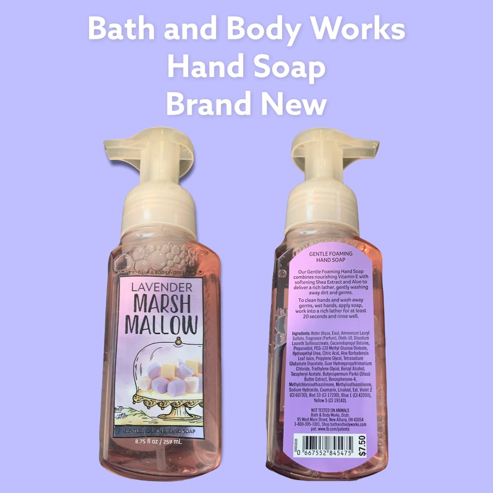 Bath and Body Works Foaming Hand Soap Lavender Marshmallow - Brand New
